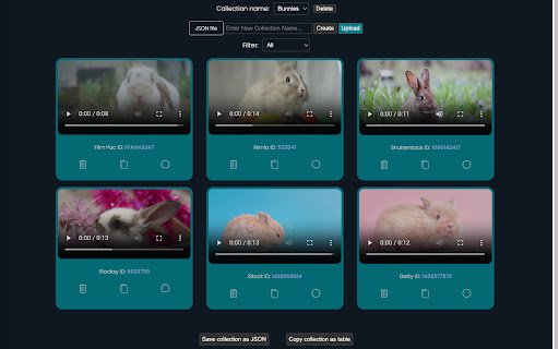Stock Footage Collector from Chrome web store to be run with OffiDocs Chromium online